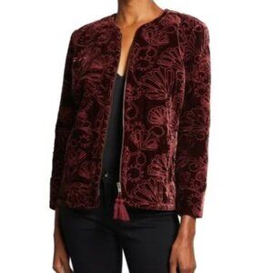 Johnny Was Cooper Quilted Velvet Jacket XXL